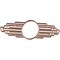 Ekena Millwork Elizabeth Wood Fretwork Pierced Ceiling Medallion, Cherry, 16"W x 8"H x 4 3/8"IW x 7 5/8"IH x 3/8"T CMWP16X08X0375EBCH - alternate 2